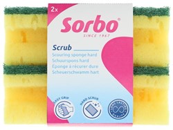 Sorbo éponge à récurer XL avec poignée - 2 éponges de nettoyage
