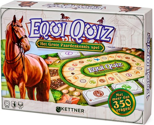 HOT Sports + Toys Pferde Brettspiel Equi Quiz - Das Große Pferdewissen Spiel