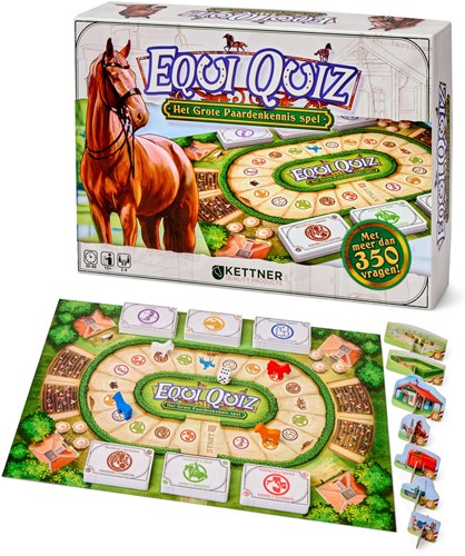 HOT Sports + Toys Pferde Brettspiel Equi Quiz - Das Große Pferdewissen Spiel-3