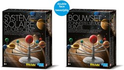 4M KidzLabs : SPACE / BUILDING KIT SUNSET / F R A N S T A L I G E PACKAGE, à construire soi-même, avec peinture et pinceau, boîte 17x22x6cm, 8+
