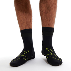 Speedo chaussettes de natation en néoprène - eau libre - noir/jaune - medium