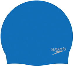 Speedo bonnet de bain silicone bleu - Natation adultes