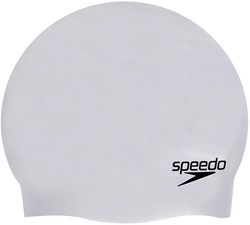 Speedo bonnet de bain silicone gris - accessoire natation adulte