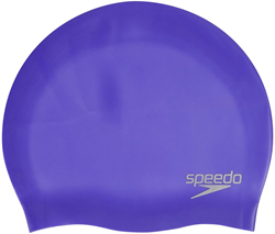 Speedo bonnet de bain junior silicone violet - accessoire natation enfant