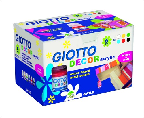 Giotto Acrylfarben Set - Decor Acrylic 6x25 ml für kreatives Malen-3