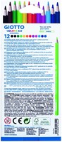 Giotto crayons aquarellables set 12 pcs boîte suspendue créatif-3