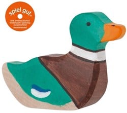 Holztiger Erpel, schwimmend, 80022