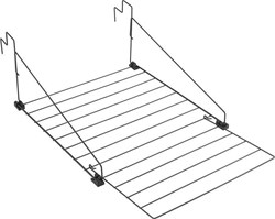 Metaltex étendoir à linge - séchoir suspendu 9 mètres noir mat balcon radiateur