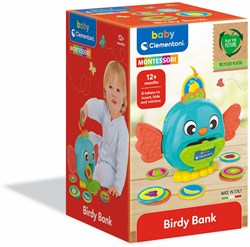 Clementoni tirelire oiseau jouet éducatif Montessori dès 12 mois