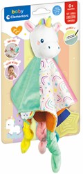 Clementoni doudou licorne bébé - cadeau sensoriel naissance peluche