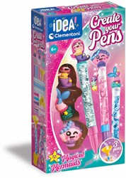 Clementoni coffret créatif sirène magique - crée et décore tes stylos