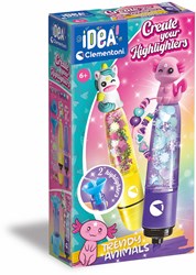 Clementoni Highlighter Spielzeug Trendy Animals - Kreativset für Kinder