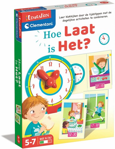 Clementoni Lernspiel Uhrzeit lernen - digital und analog - Puzzle Set
