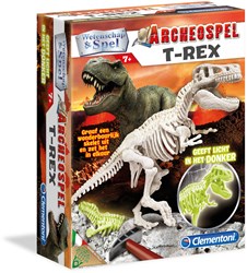Clementoni jouet archéologie T-Rex fluorescent 7+ éducatif