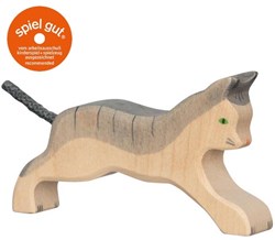 Holztiger Katze, laufend, 80054