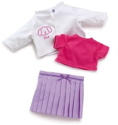 Trudi Kleidung 36 cm. Set lila Rock
