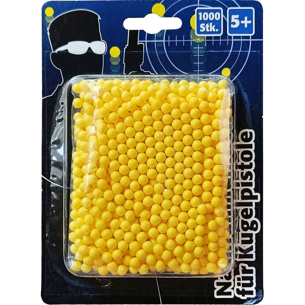 Vedes Balles - Munitions en plastique pour pistolet à billes - 1000 pièces jaune