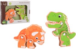 Jouéco Jouéco  Houten dino's (2 ass.)