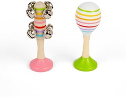 BigJigs Holz Musikspielzeug Shaker Set - Lernspielzeug für Kinder