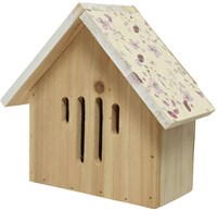 Insectenhuis grenen licht roze H20cm