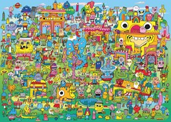 Heye Puzzle Doodle Village 1000