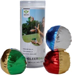 Angeltoys Jongleerballen metallic (3 st. in koker)