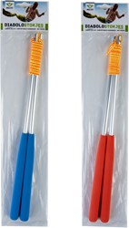 Angel Sports Diabolo Metallstäbe blau rot - Geschicklichkeitsspielzeug