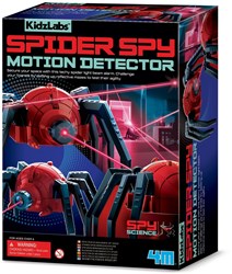 4M Spy Science jouet Détecteur de mouvement Araignée Espion LED alarme