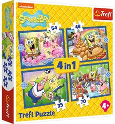 Trefl Trefl 4in1 - SpongeBob's underwater life / Viacom SpongeBob_FSC Mix 70%