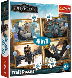 Trefl Trefl 4in1 - Dragons days / Universal How to train your dragon The M_FSC Mix 70%