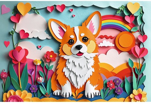 Trefl Puzzle 160 Teile - 40th anniversary Puzzle - Little dog - FSC Mix-3