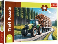 Trefl Puzzle 100 Teile - Waldtraktor - FSC Mix 70% - Fahrzeuge