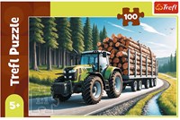 Trefl Puzzle 100 Teile - Waldtraktor - FSC Mix 70% - Fahrzeuge-2