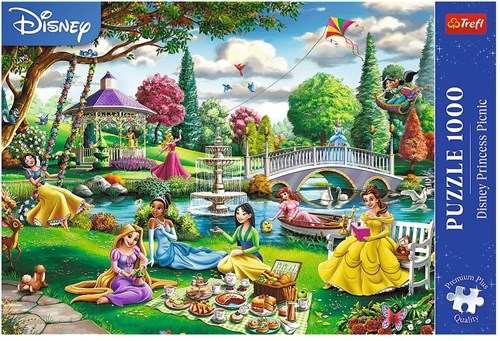 Trefl Puzzle 1000 Teile Disney Princess Picknick - Premium Plus FSC-2