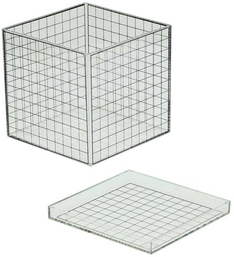 Albatros Hengelsport transparente 3D Würfel Spielzeug - 10x10x10 cm-2