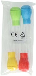 Albatros Hengelsport pipettes jouet set 30ml - 4 pièces multicolores