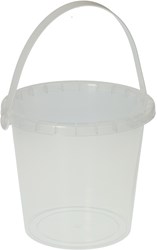 Albatros Hengelsport Eimer transparent - 2 Liter Kunststoff Spielzeug