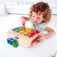 Hape E0334 Xylophon-Piano Shape Sorter, Multicolour-2