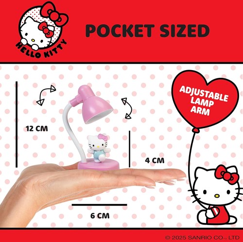 Hello Kitty Mini Lampe USB-C aufladbar LED Tischlampe rosa-3