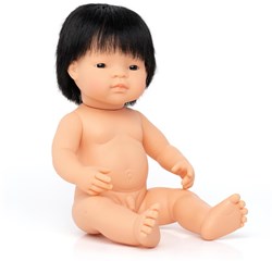 Miniland Puppe asiatischer Junge 38cm - pädagogische Spielzeugpuppe
