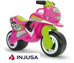 Injusa Loopfiets Motor Tornado Roze