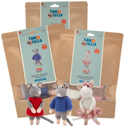Het Muizenhuis kit crochet souris Ella 12 cm DIY peluche maison de poupée-3