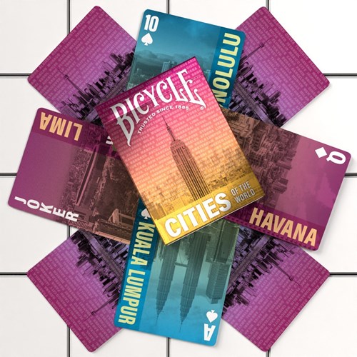 Bicycle Premium Spielkarten Cities of the World - Kartenspiel - Reise Inspiration-2