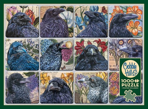 Cobble Hill puzzle 1000 pièces Ravens casse-tête adultes enfants-3