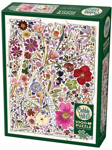 Cobble Hill Puzzle 1000 Teile - Blumenpuzzle Flower Press Frühling