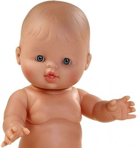 Paola Reina Babypuppe Gordi Junge weiß - 34 cm Vinyl Puppe-2