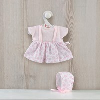Asi Puppenkleidung Kleid und Haube - Puppenzubehör mehrfarbig