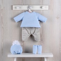 Asi Puppenkleidung Jersey Set mit Schuhen und Hut - Pablo - Puppenoutfit