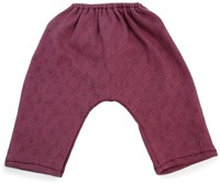 Asi Puppenkleidung lange Baumwollhose dunkelrosa Puppenoutfit