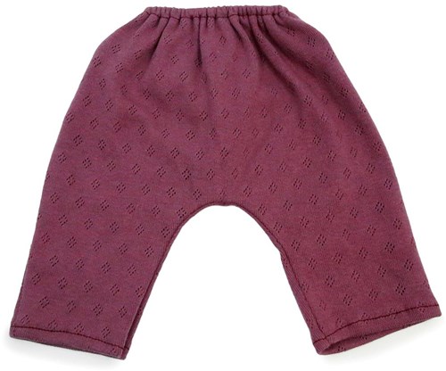 Asi Puppenkleidung lange Baumwollhose dunkelrosa Puppenoutfit